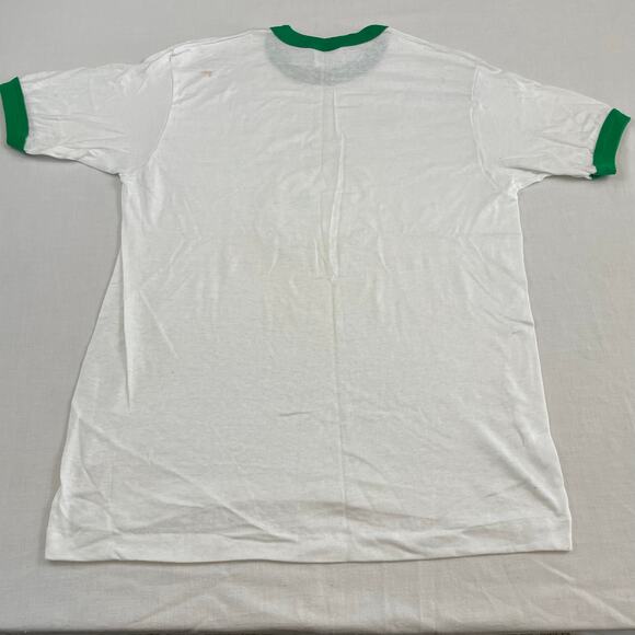 Vintage Michigan State Spartans Ringer T-Shirt size M Hanes USA - Picture 3 of 9